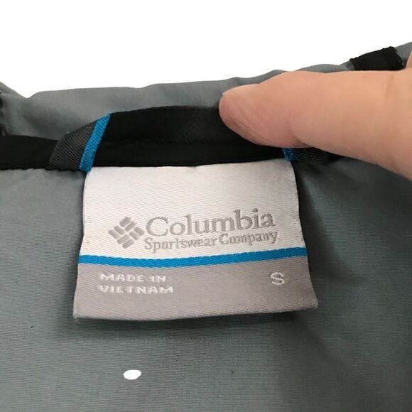Columbia full zip black hooded windbreaker S - Picture 7 of 8